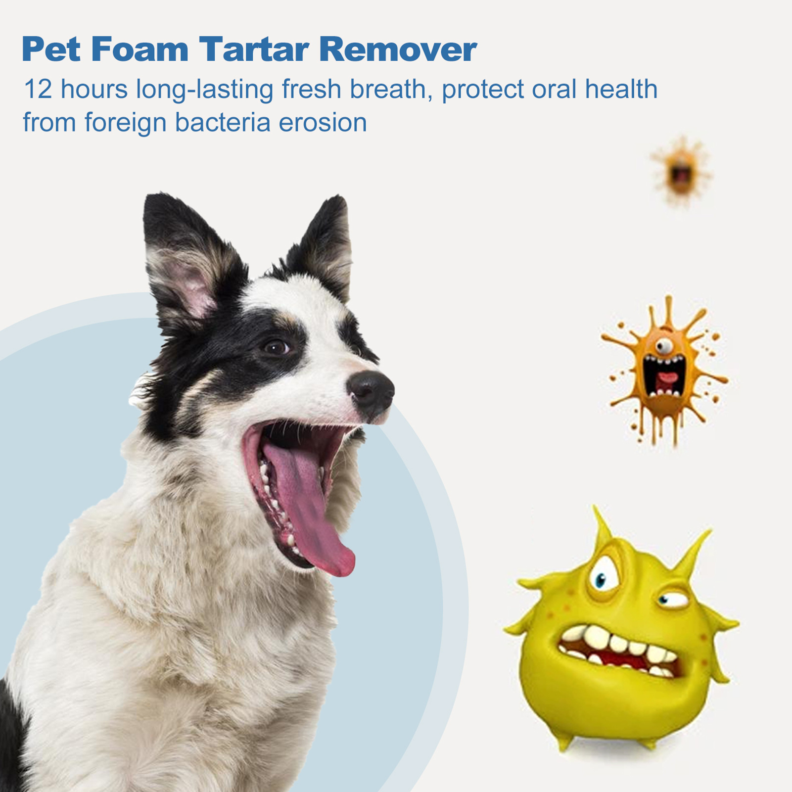Teeth Whitening Foam - 60ml Pets Oral Care Foam Gentle
