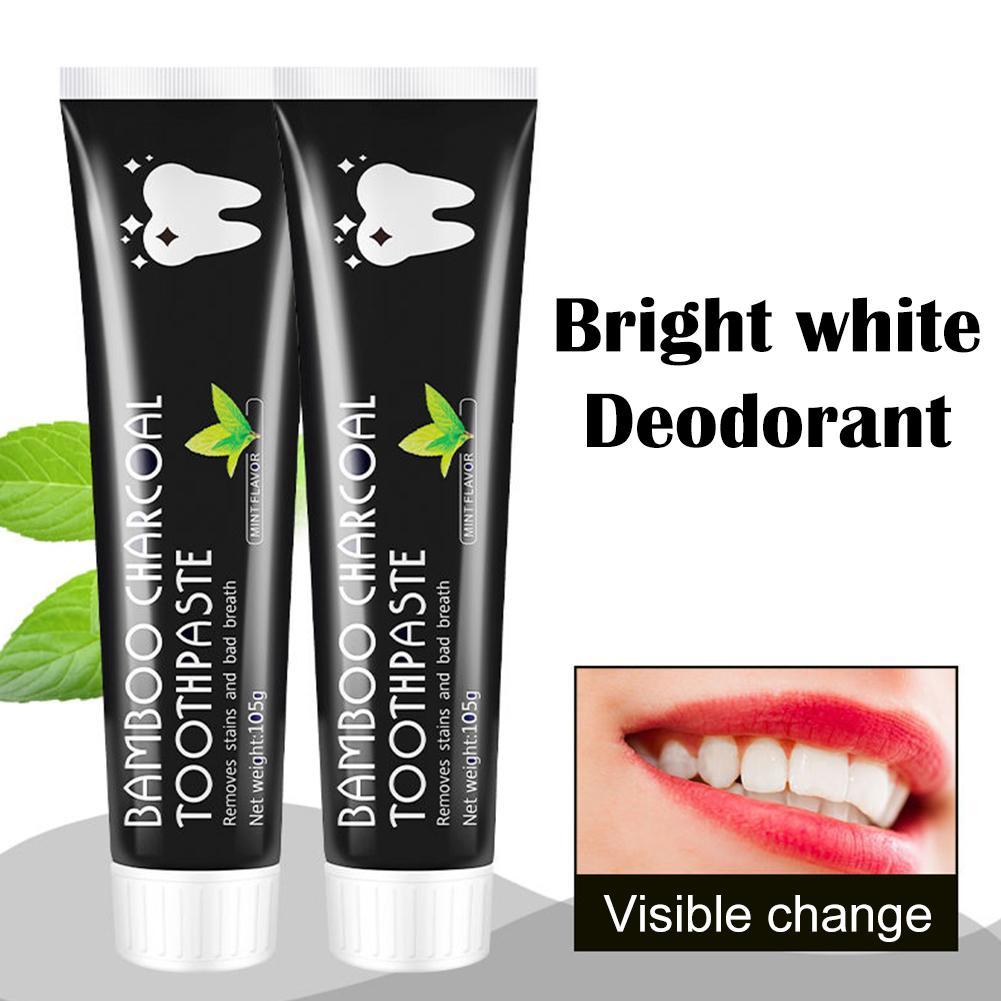 Teeth Whitening Yellow Teeth - Bamboo Charcoal Toothpaste,Teeth Whitening Toothpaste,Removing Yellow