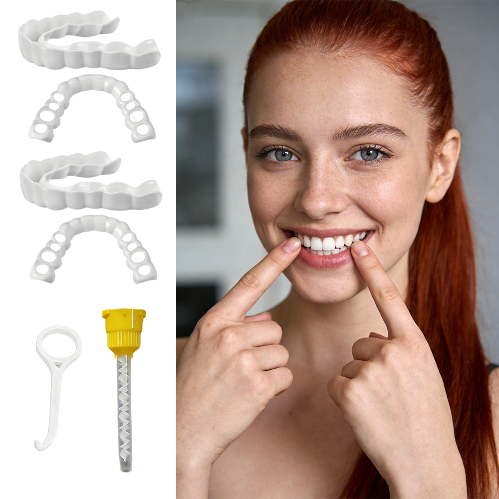 Teeth Whitening For Photos - Graduation Photo Special Teeth Veneers Reusable
