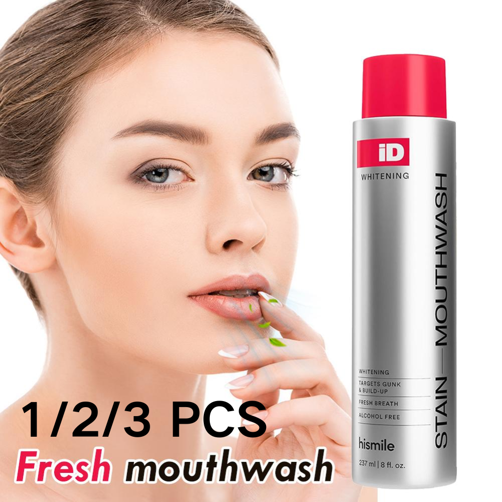 Teeth Whitening Oil Pulling - Natural Peppermint Oil Oral Rinse Clean