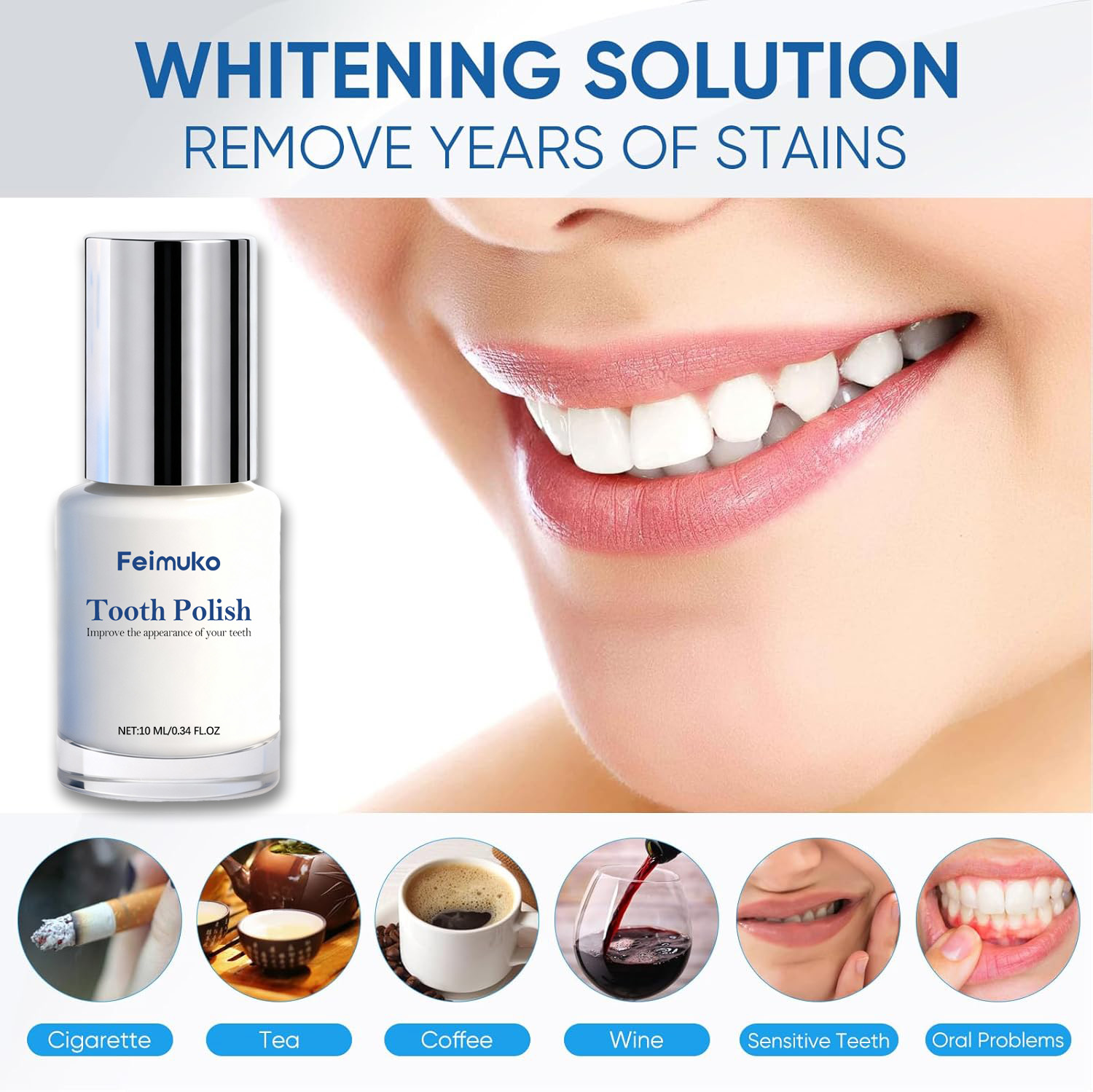 10ml Teeth Whitening Paint - R - огляд і ціна Teeth Whitening Yellow Teeth