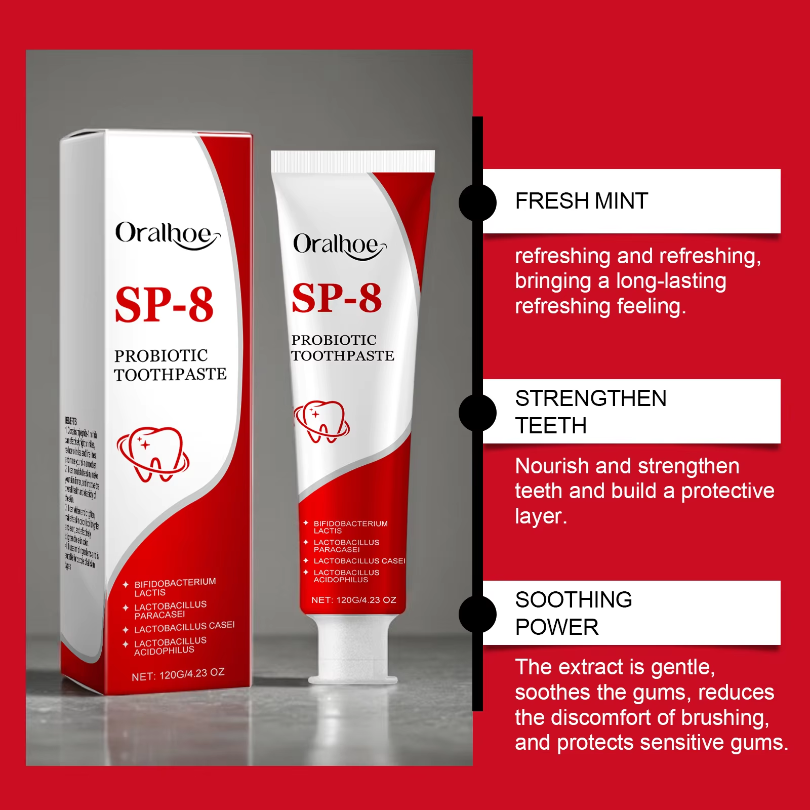 Sp-8 Probiotic Toothpaste Brig - огляд і ціна Teeth Whitening Yellow Teeth