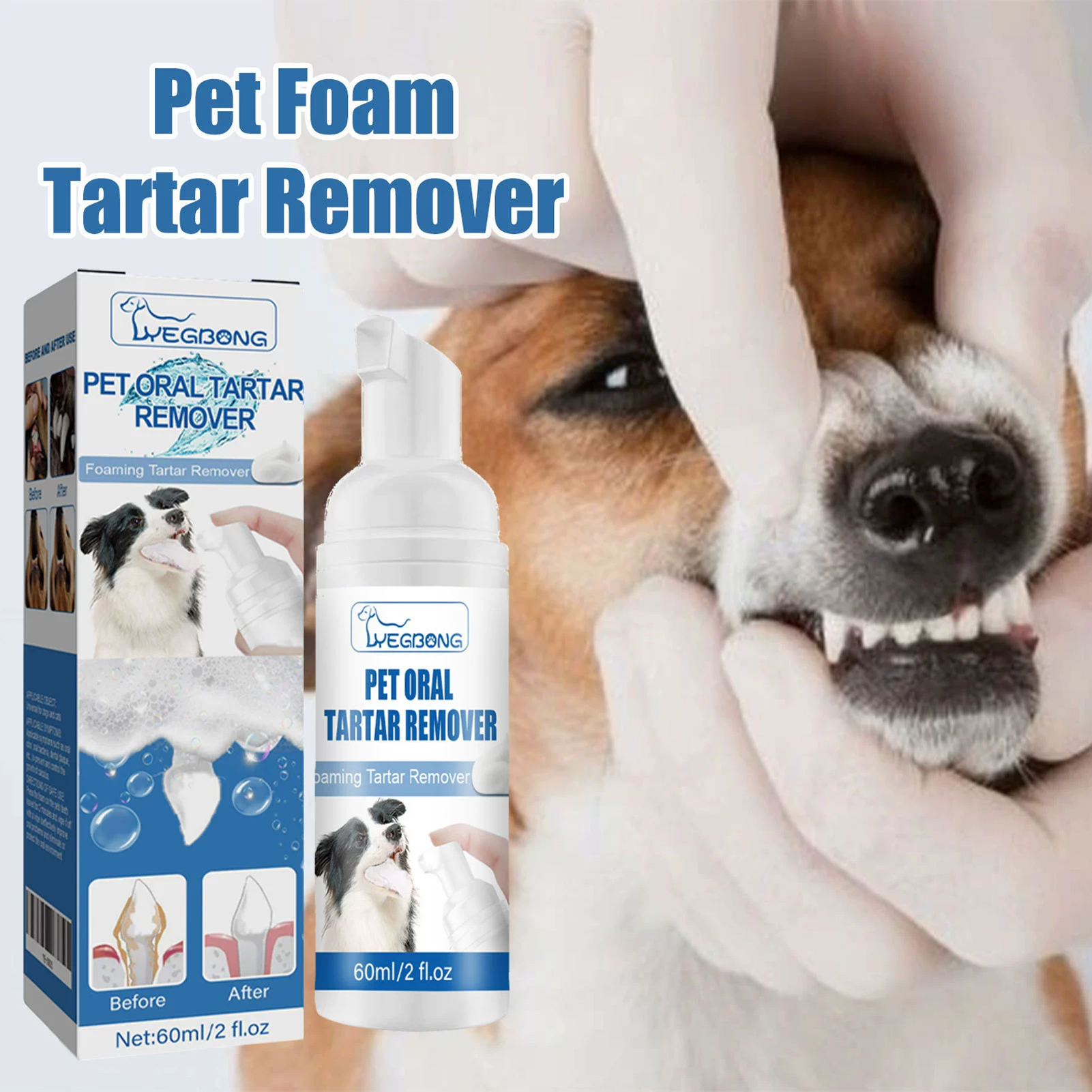 60ml Pets Oral Care Foam Gentl - огляд і ціна Teeth Whitening Foam