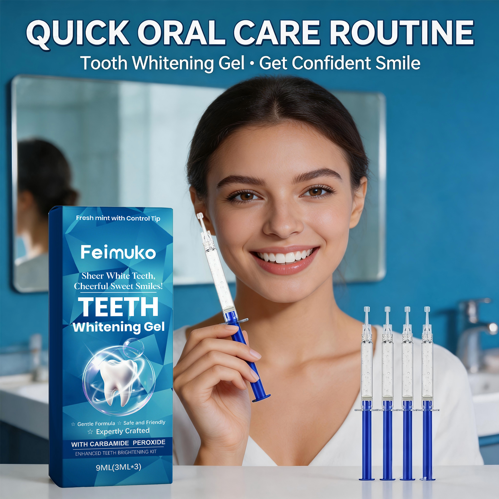 Teeth Whitening Gel Gentle Cle - огляд і ціна Teeth Whitening Yellow Teeth