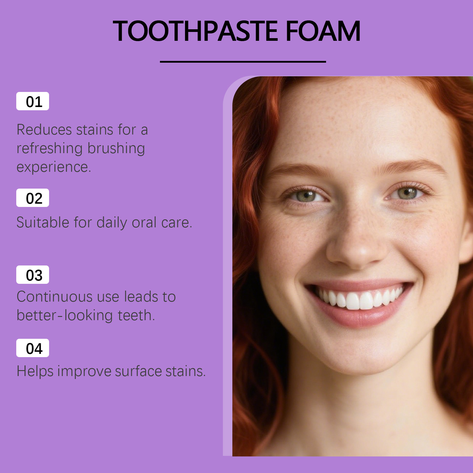 Feimuko Purple Toothpaste Foam - огляд і ціна Teeth Whitening Foam Toothpaste