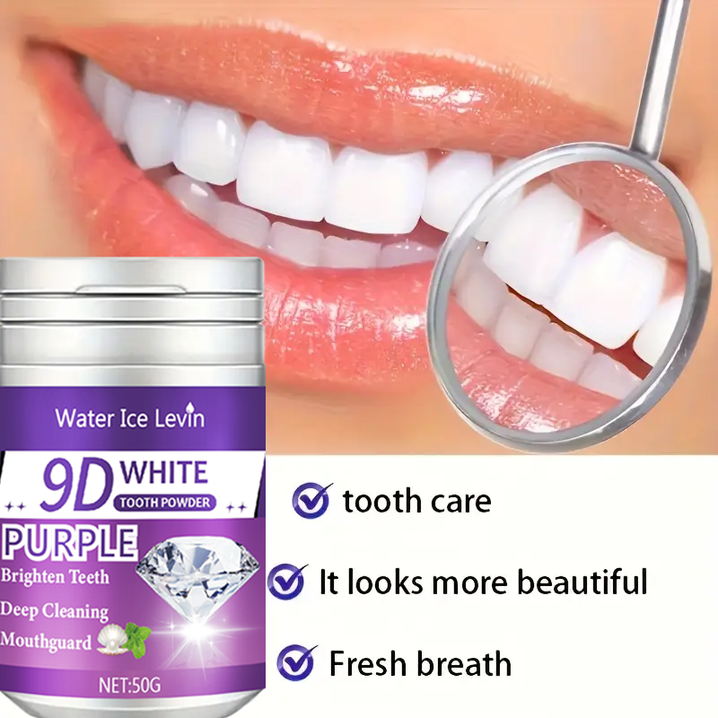 9D White Purple Toothpowder. B - огляд і ціна Teeth Whitening Quotes