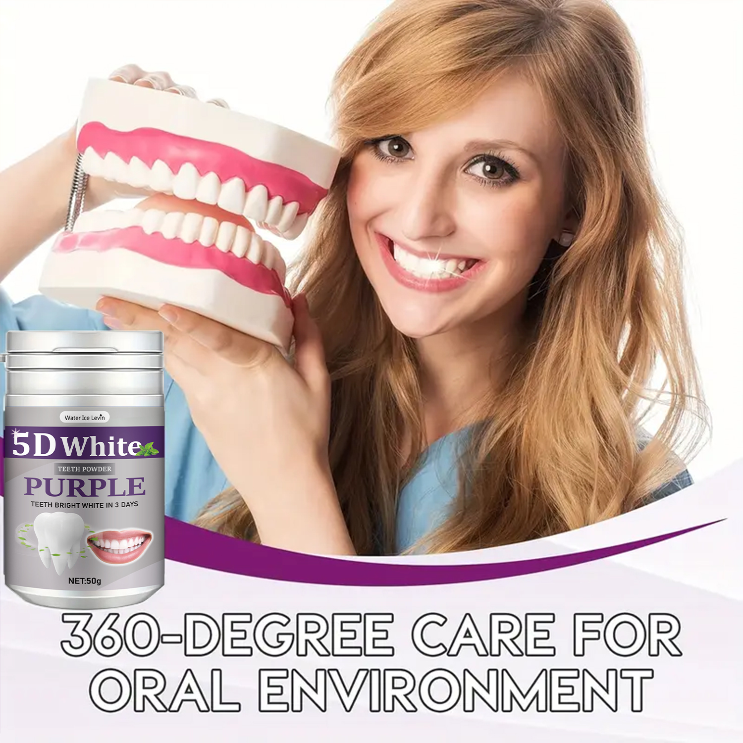 Teeth Whitening Powder 50g for - огляд і ціна Teeth Whitening Oil Pulling