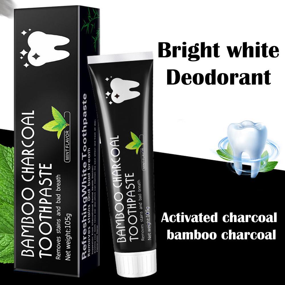 Bamboo Charcoal Toothpaste,Tee - огляд і ціна Teeth Whitening Yellow Teeth