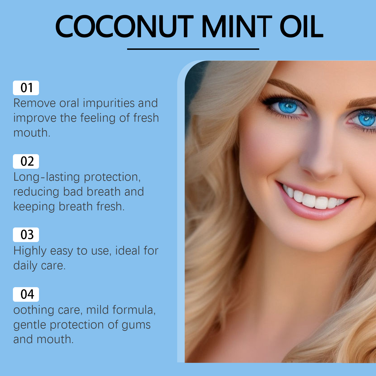 Coconut Mint Pulling Oil Mouth - огляд і ціна Teeth Whitening Oil Pulling