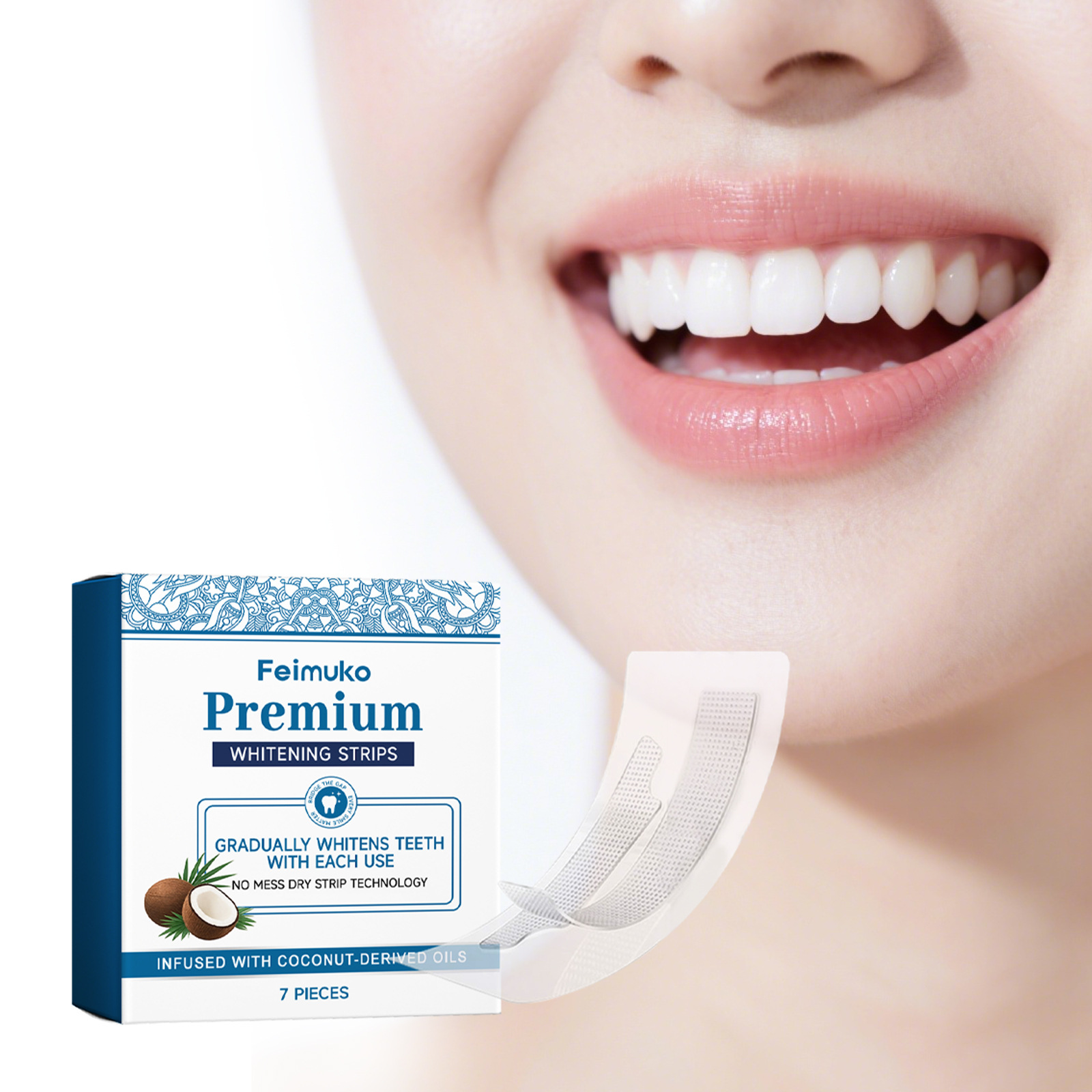 Feimuko Coconut Oil Teeth Whit - огляд і ціна Teeth Whitening Oil Pulling