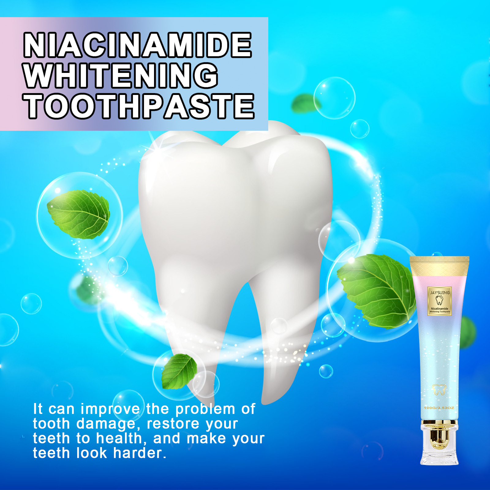 Teeth Whitening Toothpaste Red - огляд і ціна Teeth Whitening Yellow Teeth