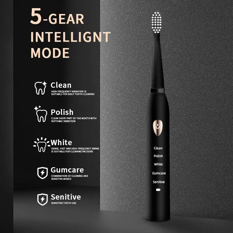Electric Toothbrush 5-gear Mod - огляд і ціна Teeth Whitening Toothbrush