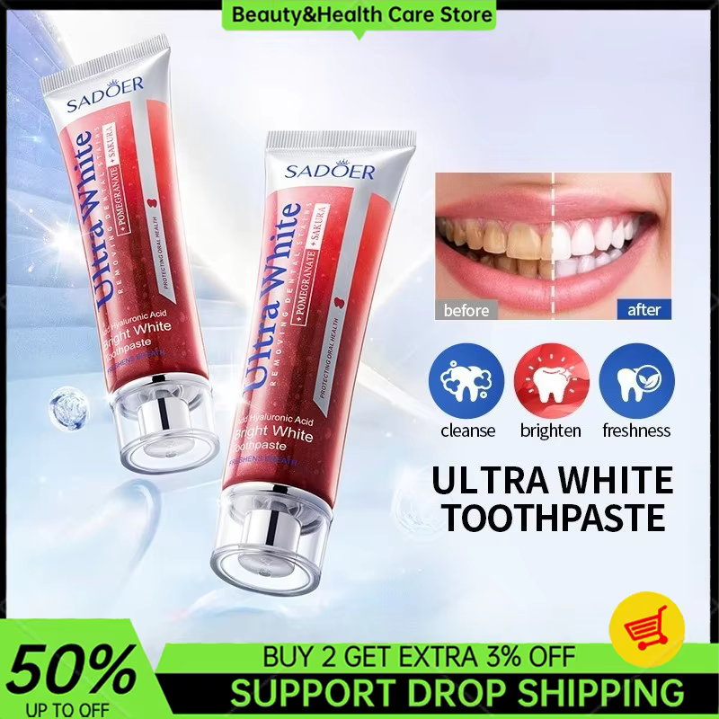 100g Sakura Red Pomegranate To - огляд і ціна Teeth Whitening Foam Toothpaste
