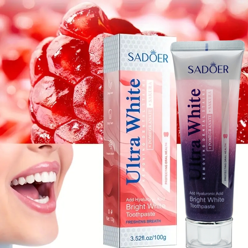 100g Sakura Red Pomegranate To - огляд і ціна Teeth Whitening Foam Toothpaste