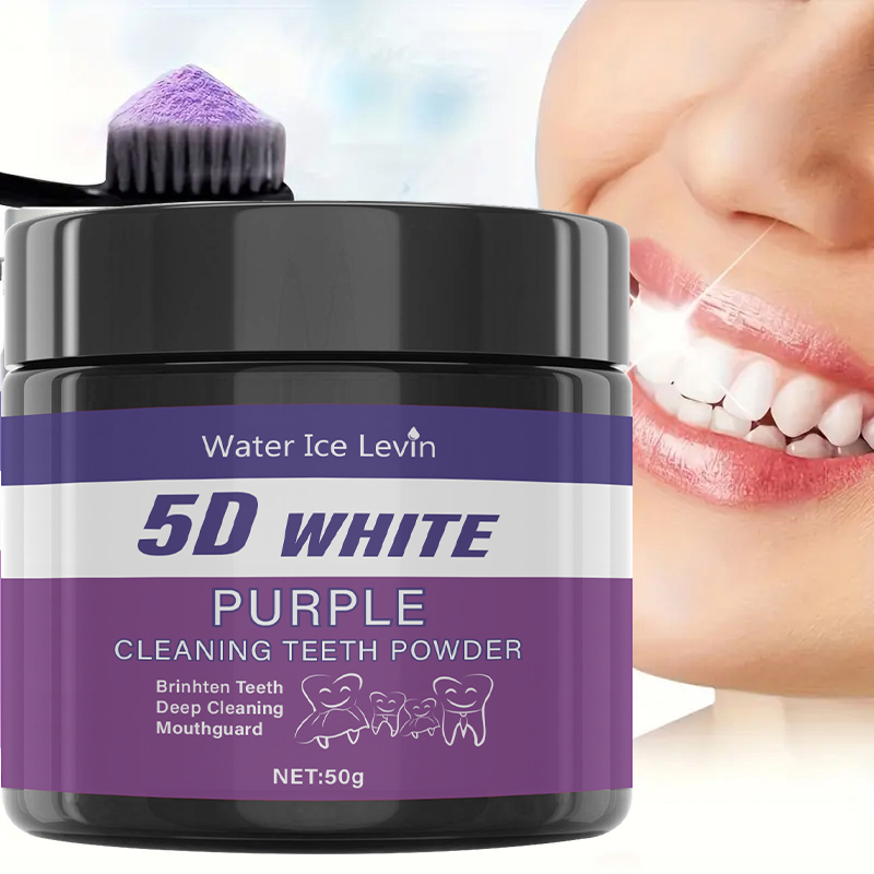 5D White Teeth Powder. Purple  - огляд і ціна Teeth Whitening Oil Pulling
