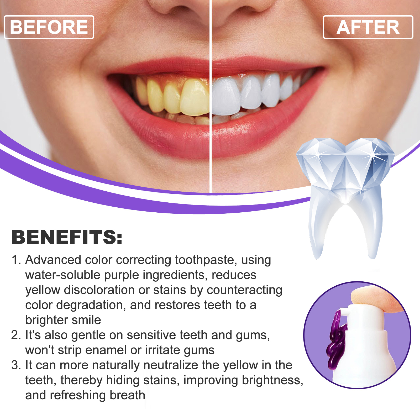 EELHOE Smiles Bright White Ref - огляд і ціна Teeth Whitening Foam