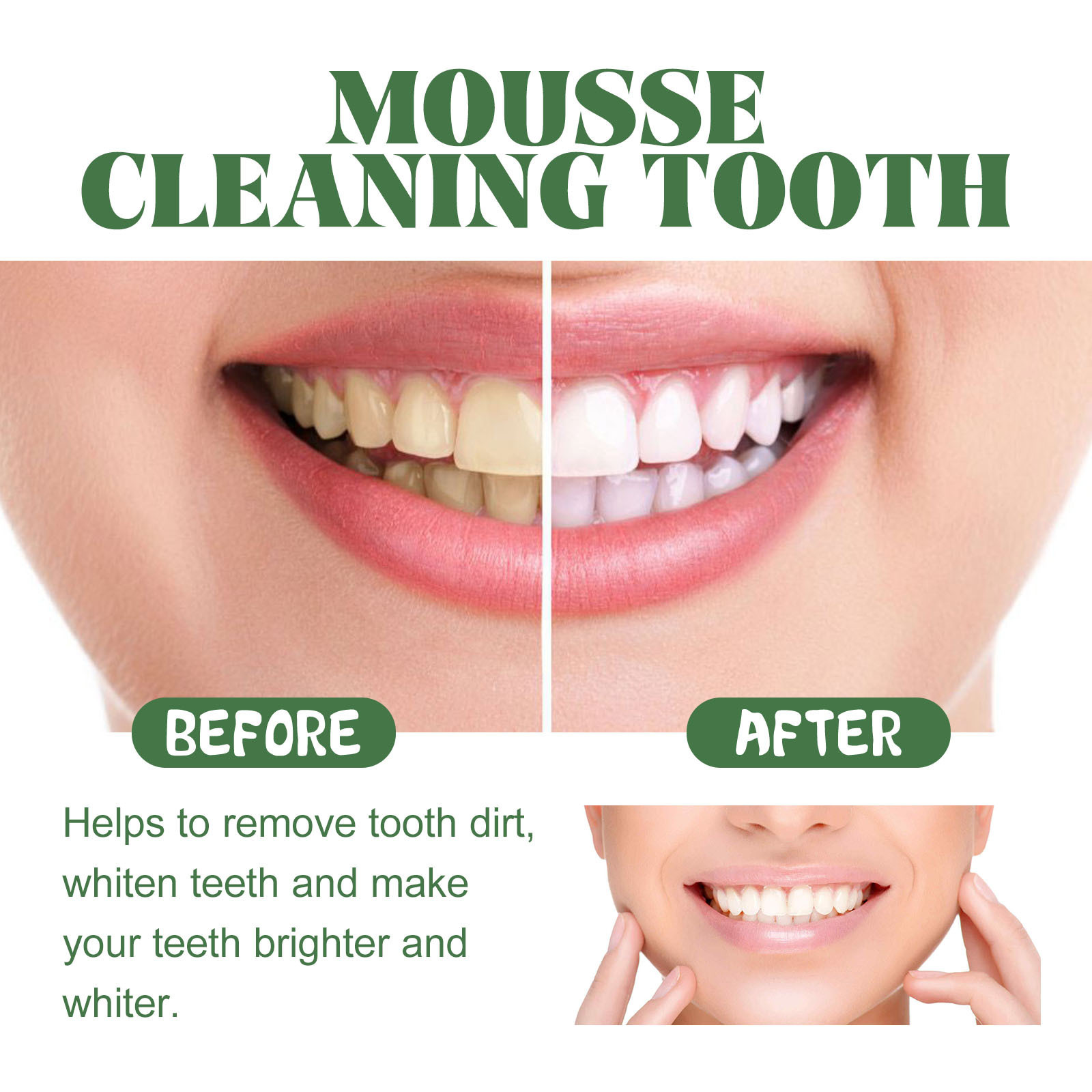 Portable Travel Size Whitening - огляд і ціна Teeth Whitening Foam Toothpaste