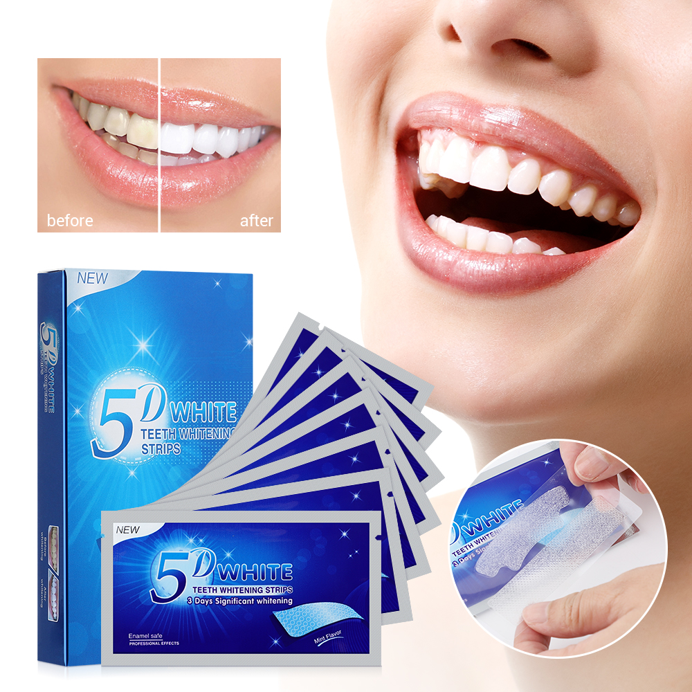 5D Teeth Whitening Strips Remo - огляд і ціна Teeth Whitening Yellow Teeth