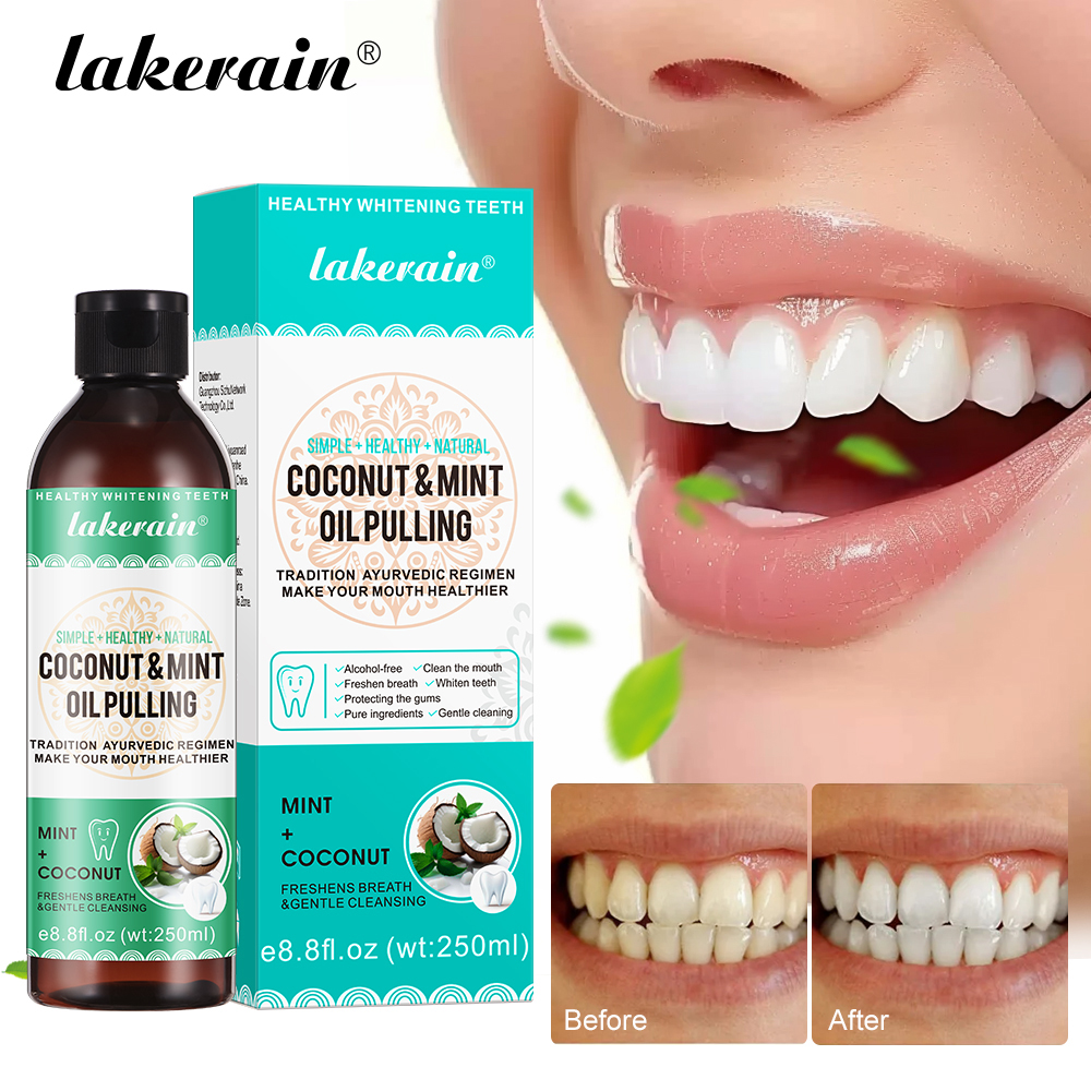 Coconut Mint Pulling Oil Mouth - огляд і ціна Teeth Whitening Oil Pulling