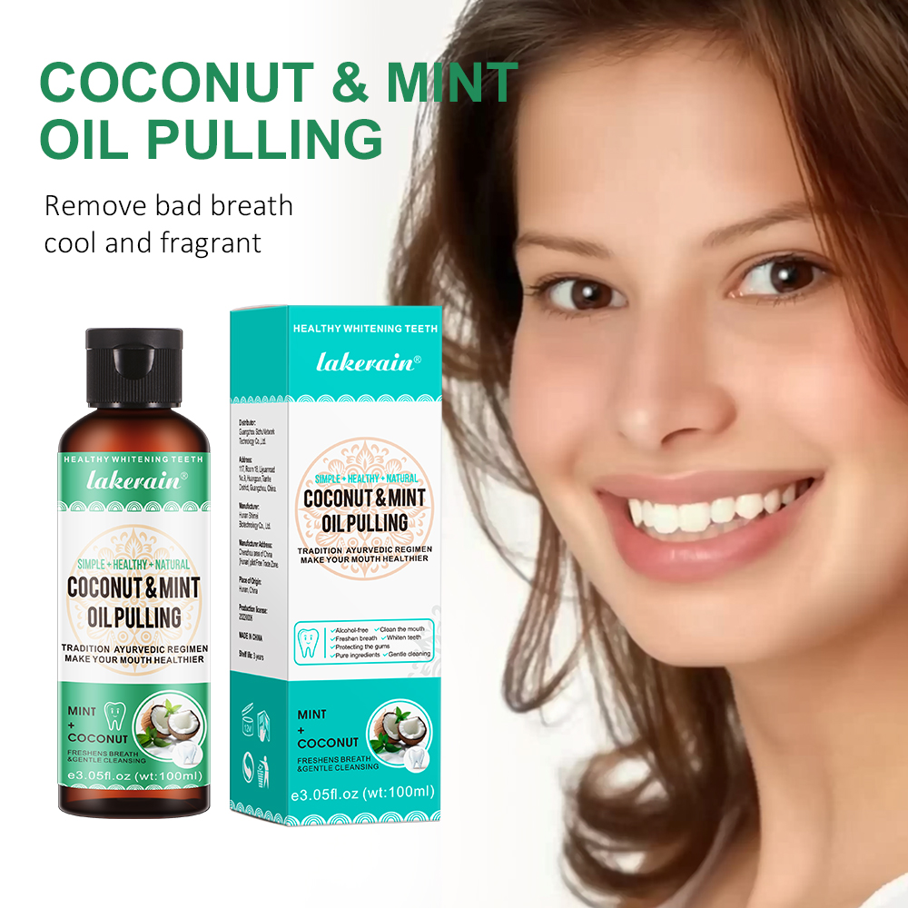 Coconut Mint Pulling Oil Mouth - огляд і ціна Teeth Whitening Oil Pulling