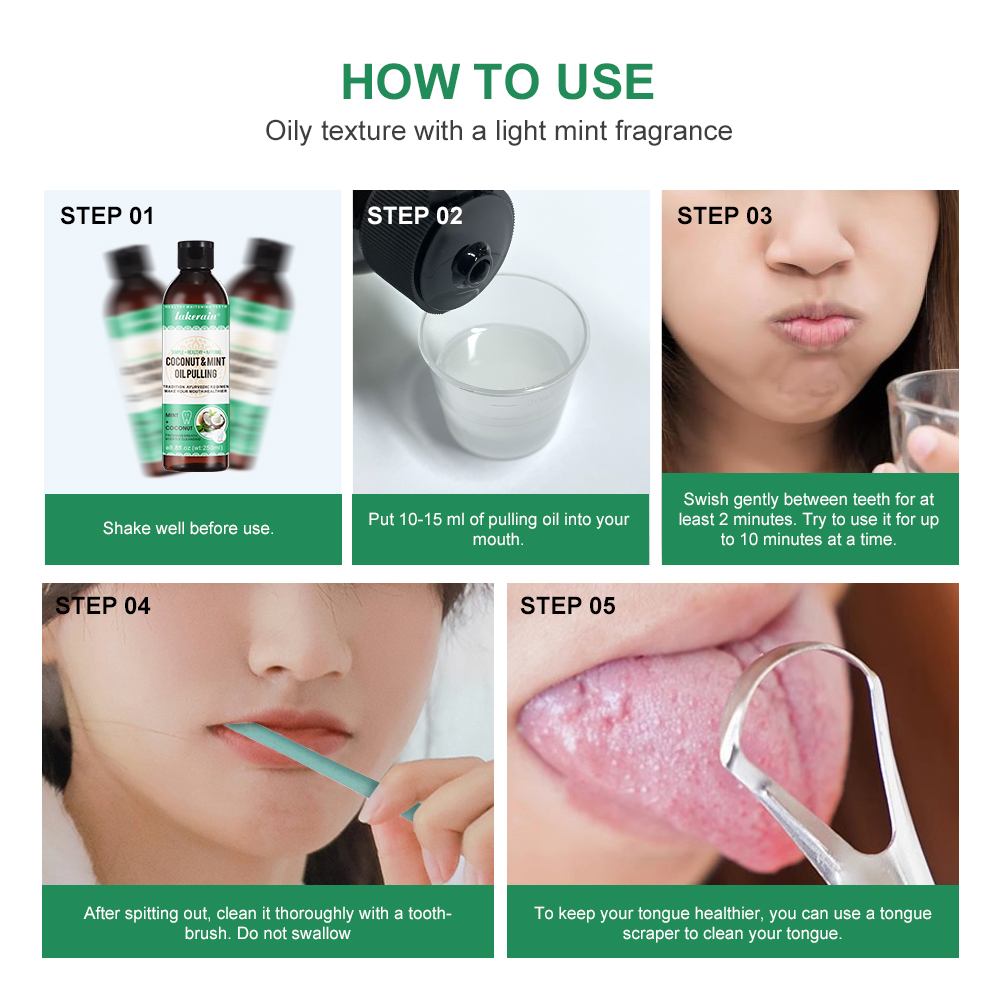 Coconut Mint Pulling Oil Mouth - огляд і ціна Teeth Whitening Oil Pulling