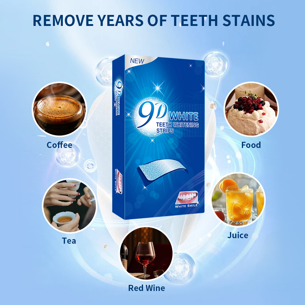 9D White Teeth Whitening Strip - огляд і ціна Teeth Whitening Yellow Teeth