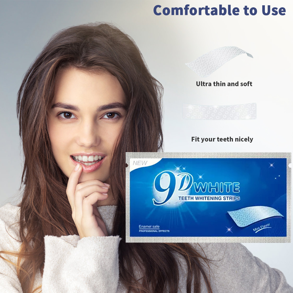 9D White Teeth Whitening Strip - огляд і ціна Teeth Whitening Yellow Teeth