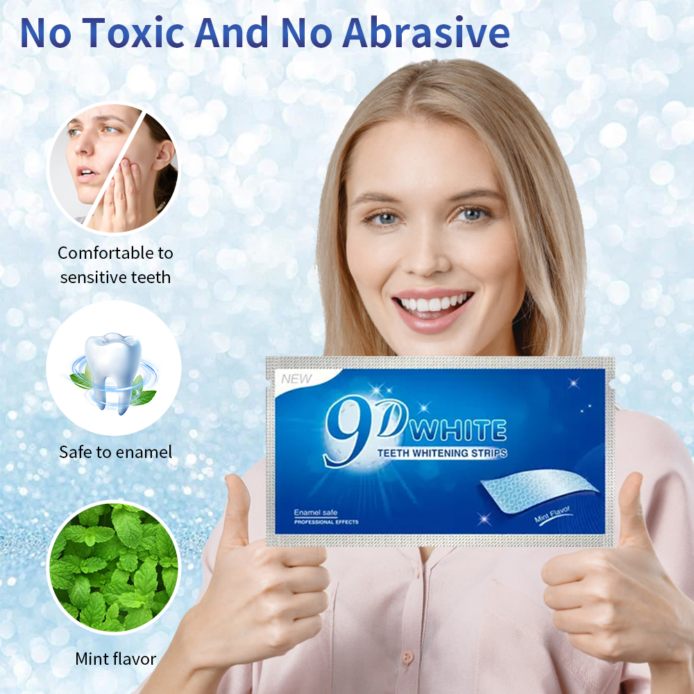 9D White Teeth Whitening Strip - огляд і ціна Teeth Whitening Yellow Teeth