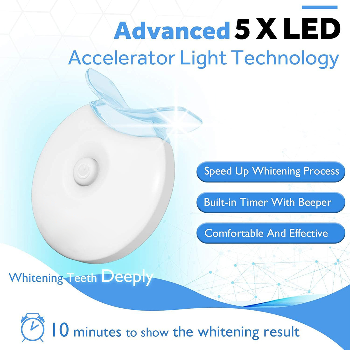 Teeth Whitening Kit - 5X LED L - огляд і ціна Led Mouth Tray
