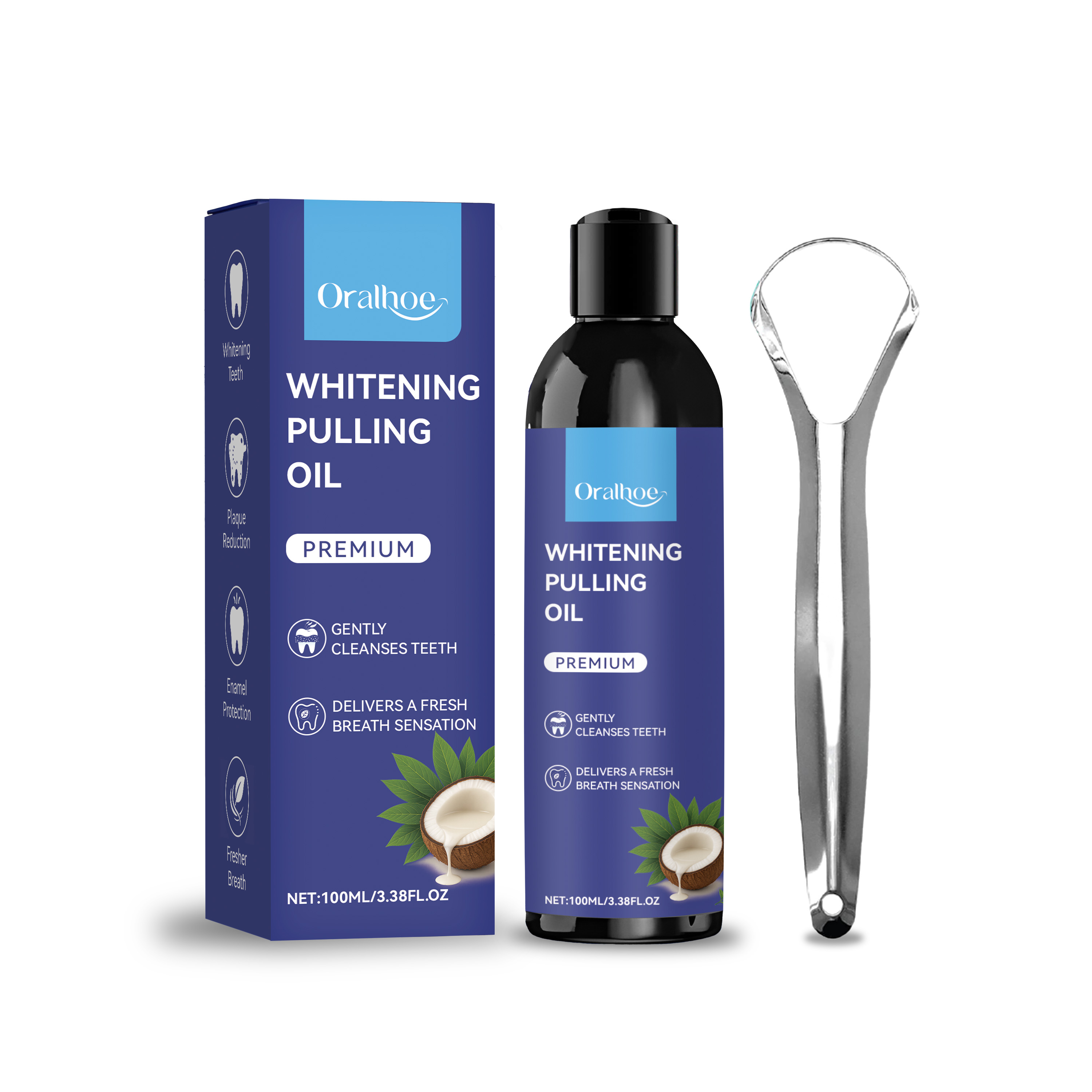 Coconut Mint Pulling Oil Refre - огляд і ціна Teeth Whitening Oil Pulling