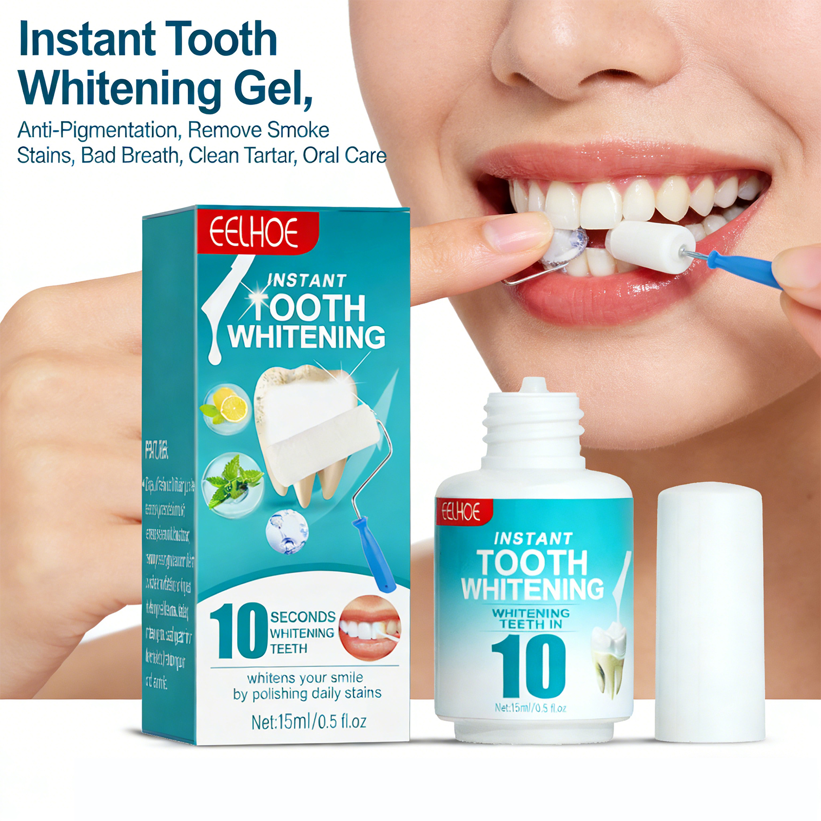Tooth Whitening Paint Effectiv - огляд і ціна Teeth Whitening Yellow Teeth