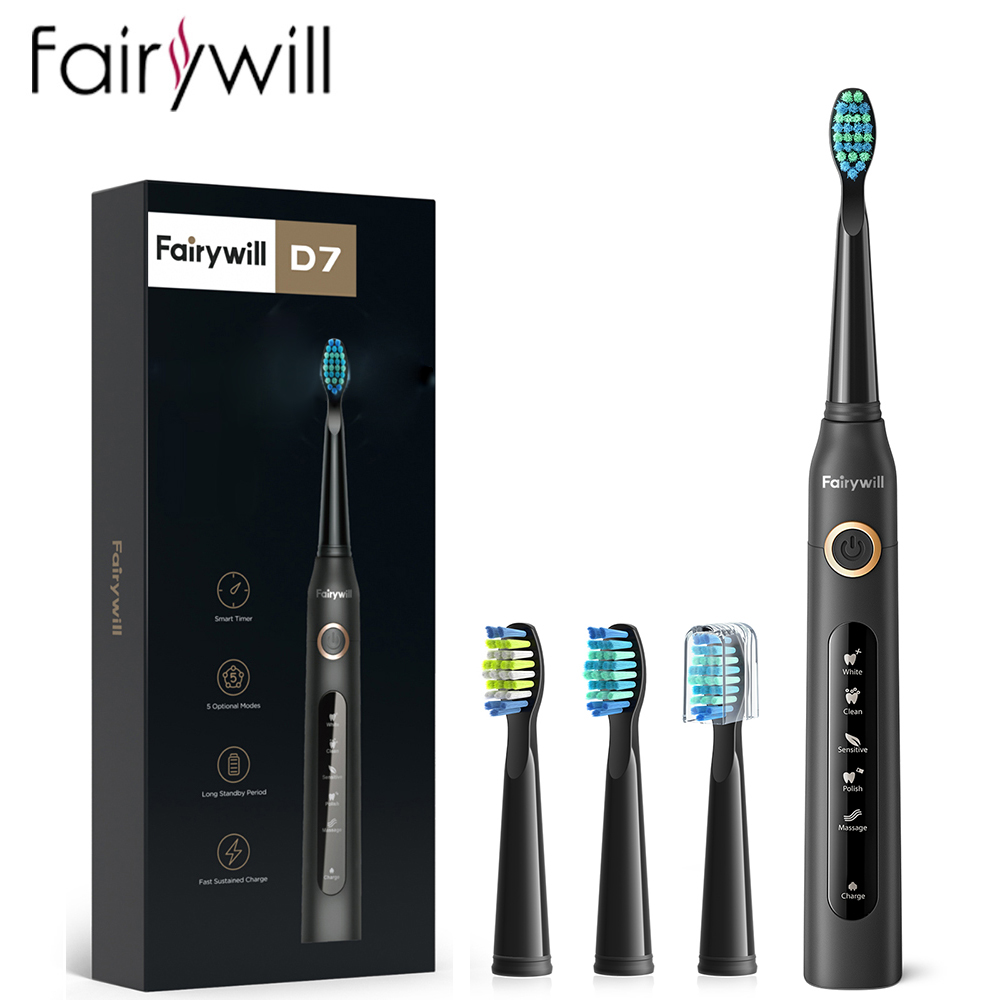 Fairywill Electric Sonic Tooth - огляд і ціна Teeth Whitening Toothbrush