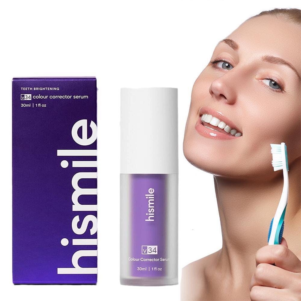 Hismile V34 Colour Corrector S - огляд і ціна Teeth Whitening Serum