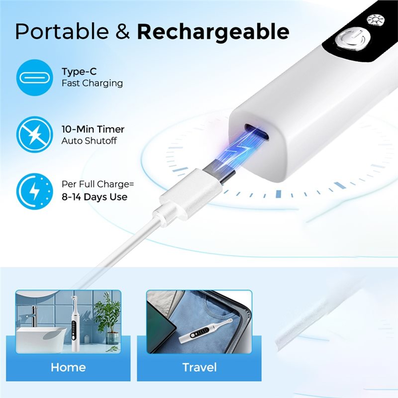 A83G-LED Light Rechargeable El - огляд і ціна Teeth Whitening Toothbrush