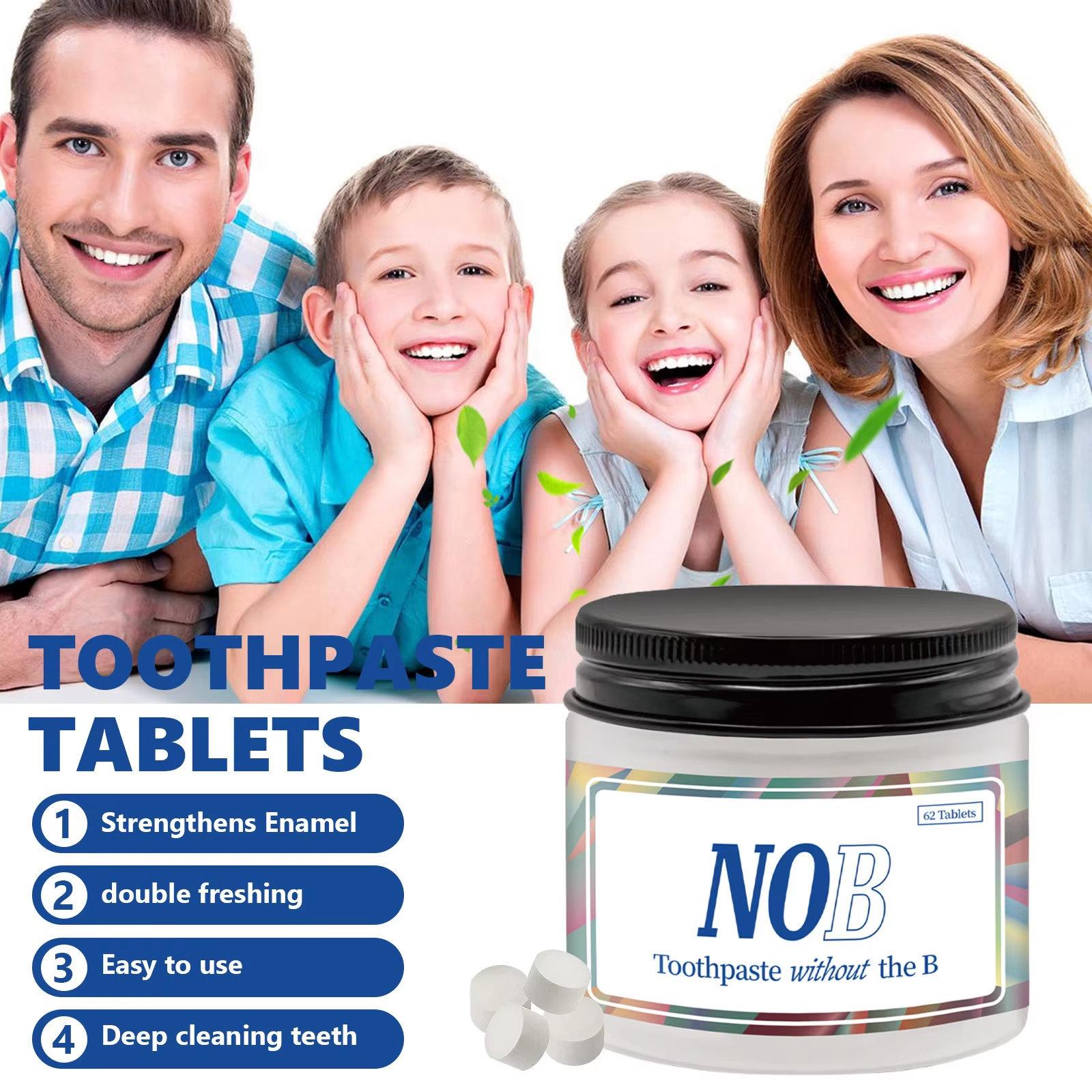NOBS Toothpaste Tablets - Nano - огляд і ціна Teeth Whitening Oil Pulling