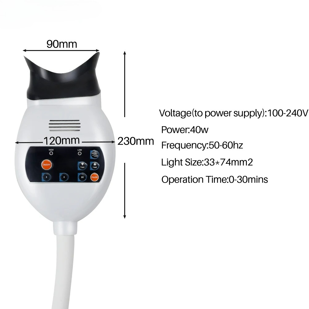 Adjustable 3 Colors LED Teeth  - огляд і ціна Teeth Whitening Machine Professional
