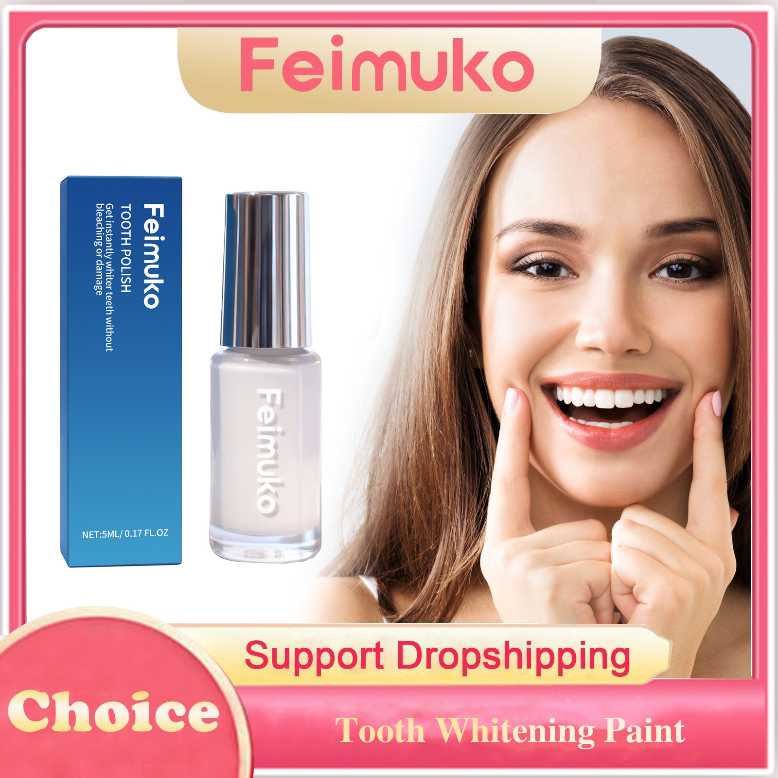 5ml Tooth Whitening Paint Remo - огляд і ціна Teeth Whitening Yellow Teeth