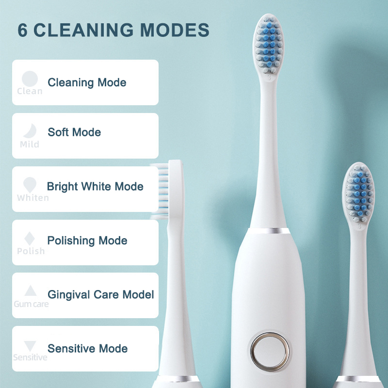 6 Modes Electric Sonic Toothbr - огляд і ціна Teeth Whitening Toothbrush