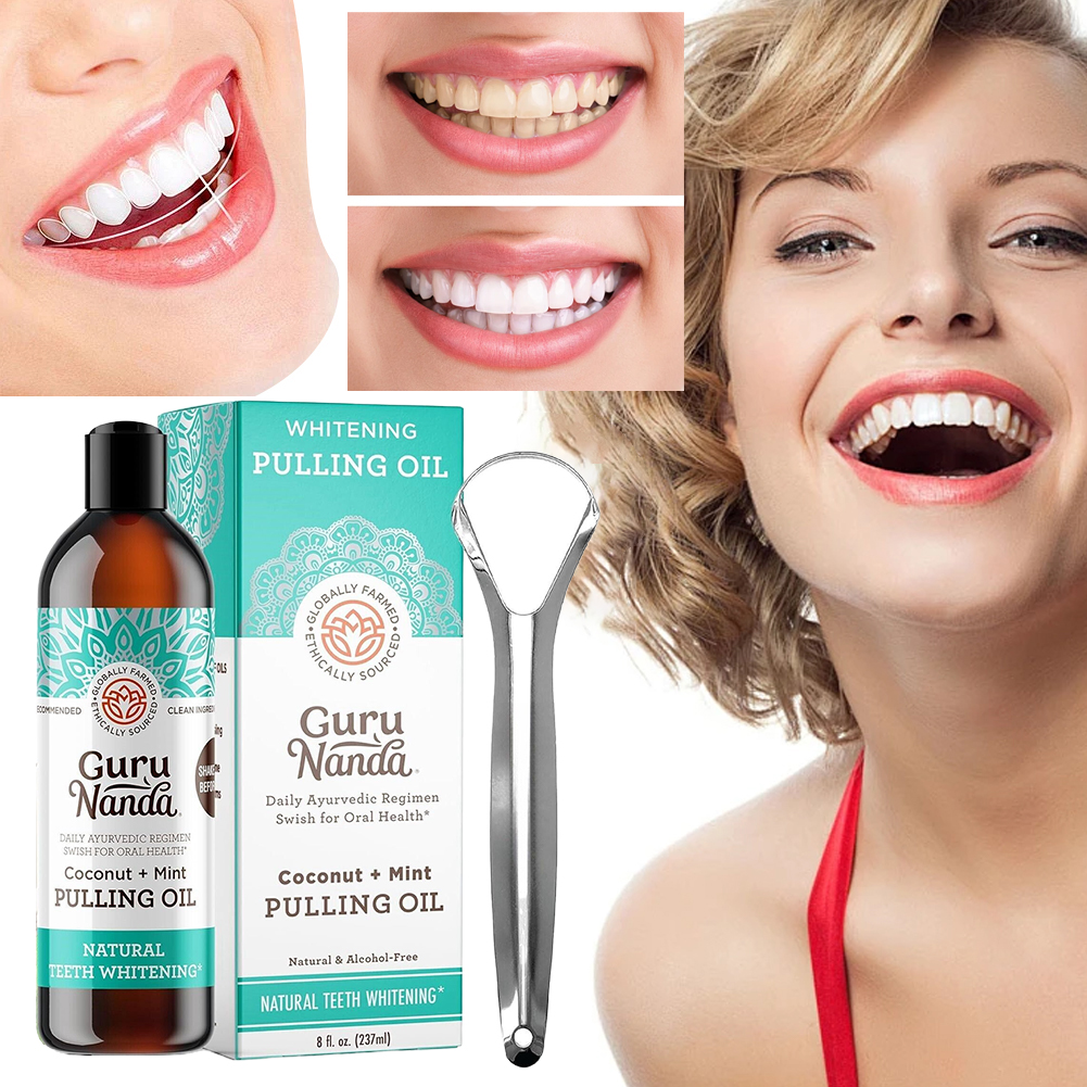 Coconut Mint Pulling Oil Mouth - огляд і ціна Teeth Whitening Oil Pulling