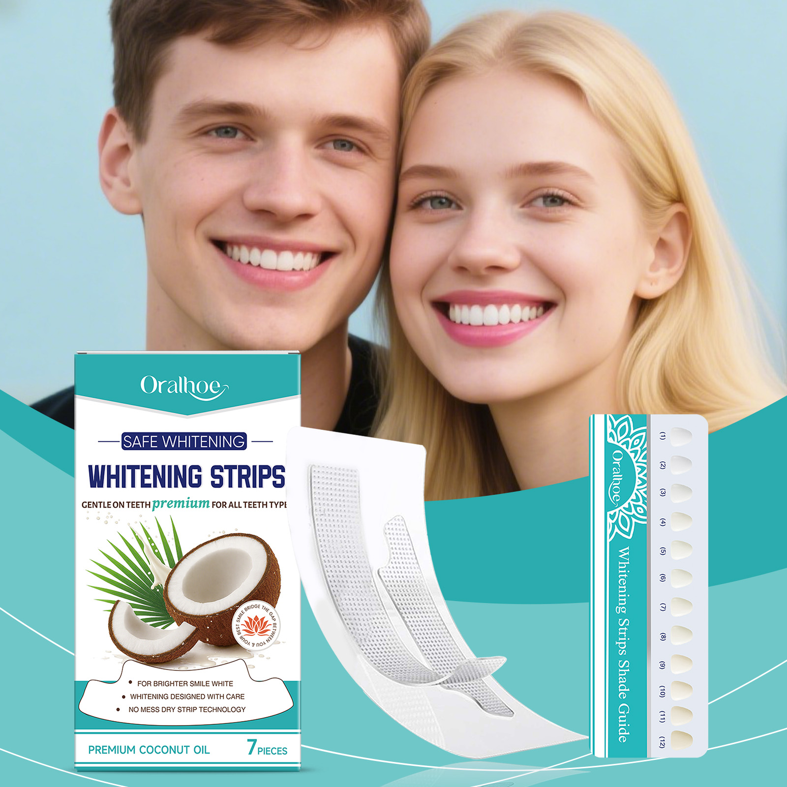 Teeth Whitening Strip Dental B - огляд і ціна Teeth Whitening Yellow Teeth