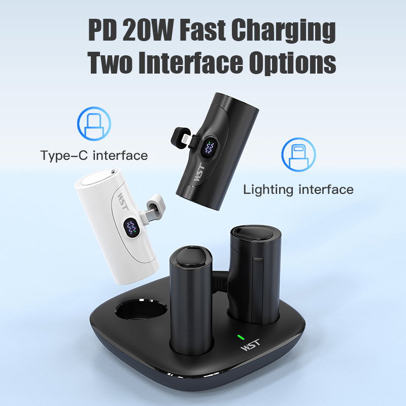 4pcs Portable Mini Power Bank  - огляд і ціна Led Mouth Tray