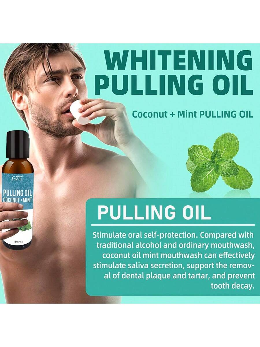 GZE Coconut Oil Pulling with N - огляд і ціна Teeth Whitening Oil Pulling