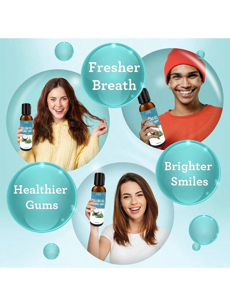 GZE Coconut Oil Pulling with N - огляд і ціна Teeth Whitening Oil Pulling