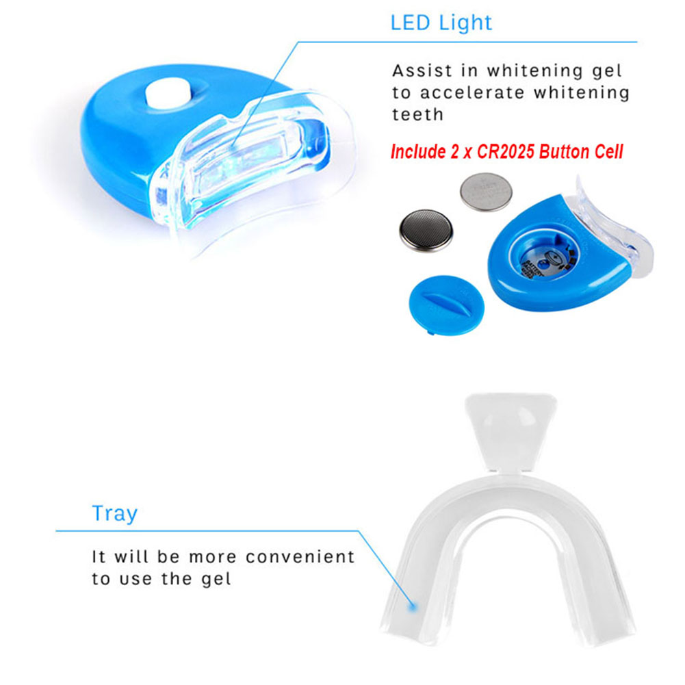 3/6/10 Teeth Whitening Kit Gel - огляд і ціна Led Mouth Tray
