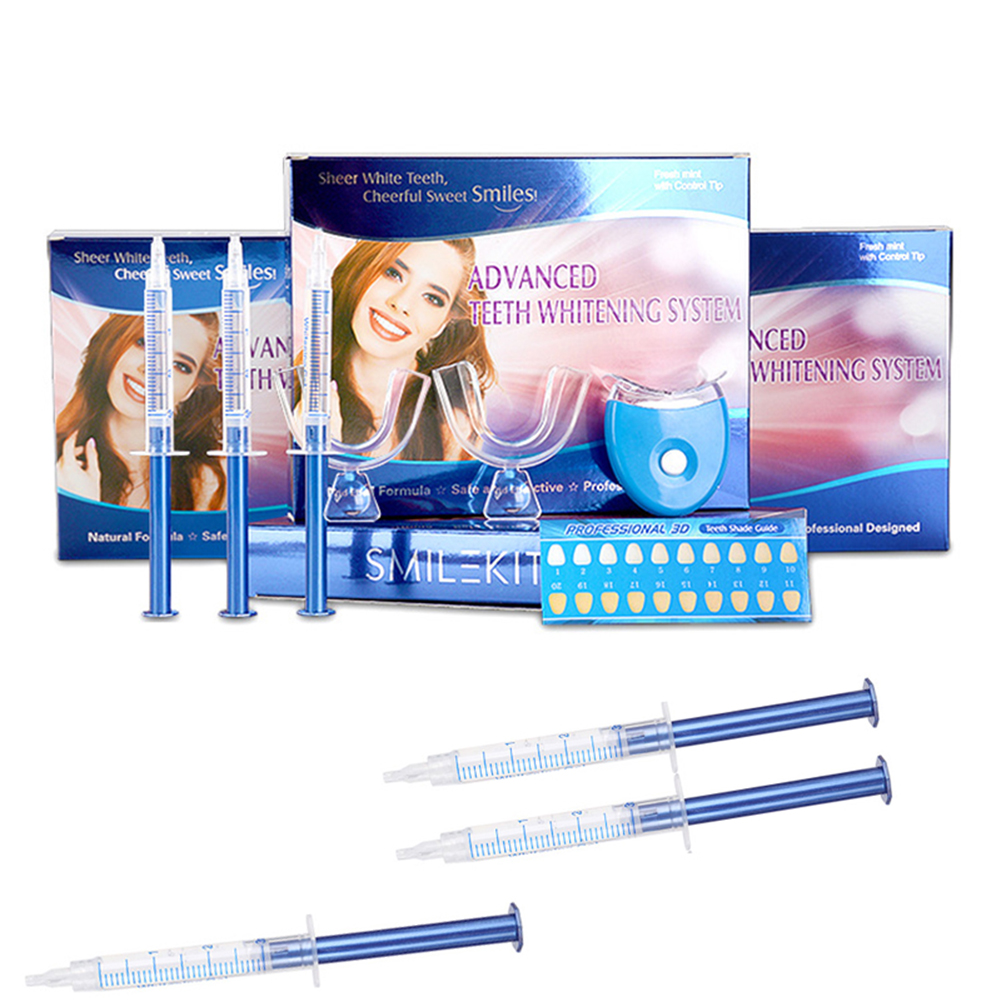 3/6/10 Teeth Whitening Kit Gel - огляд і ціна Led Mouth Tray