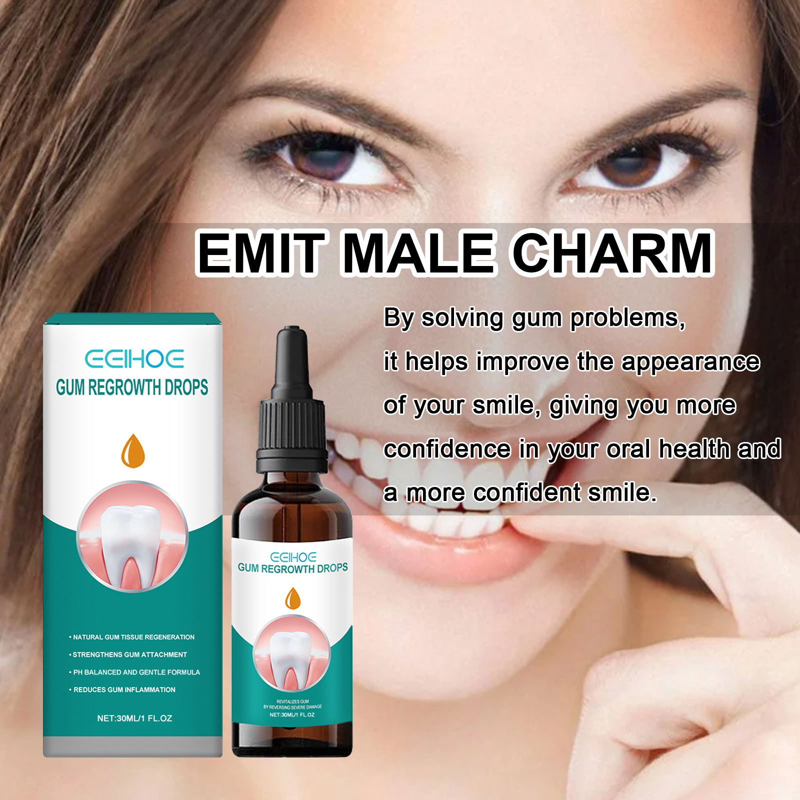 Gingival repair drops Quickly  - огляд і ціна Teeth Whitening Oil Pulling