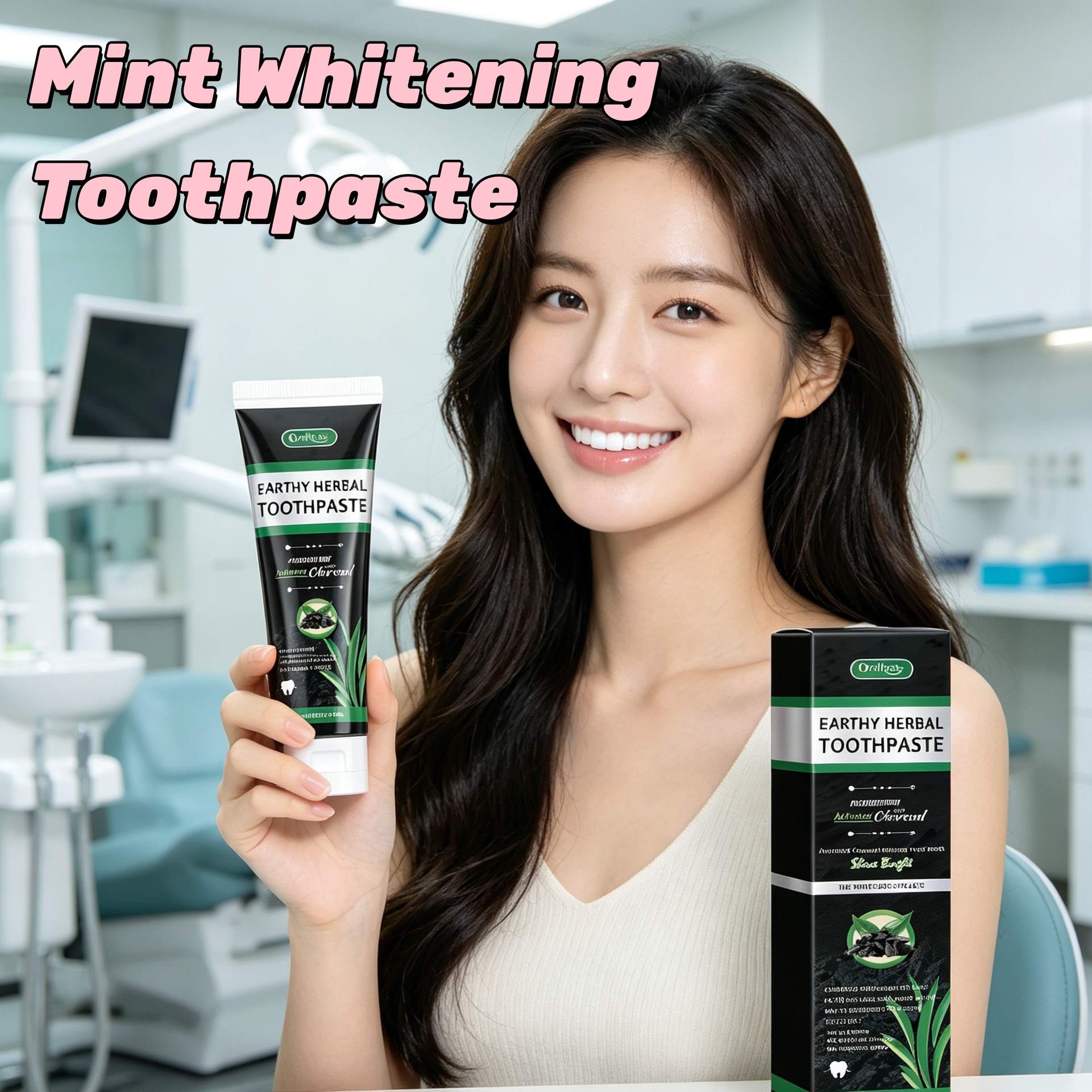 Bamboo Charcoal Mint Toothpast - огляд і ціна Teeth Whitening Yellow Teeth