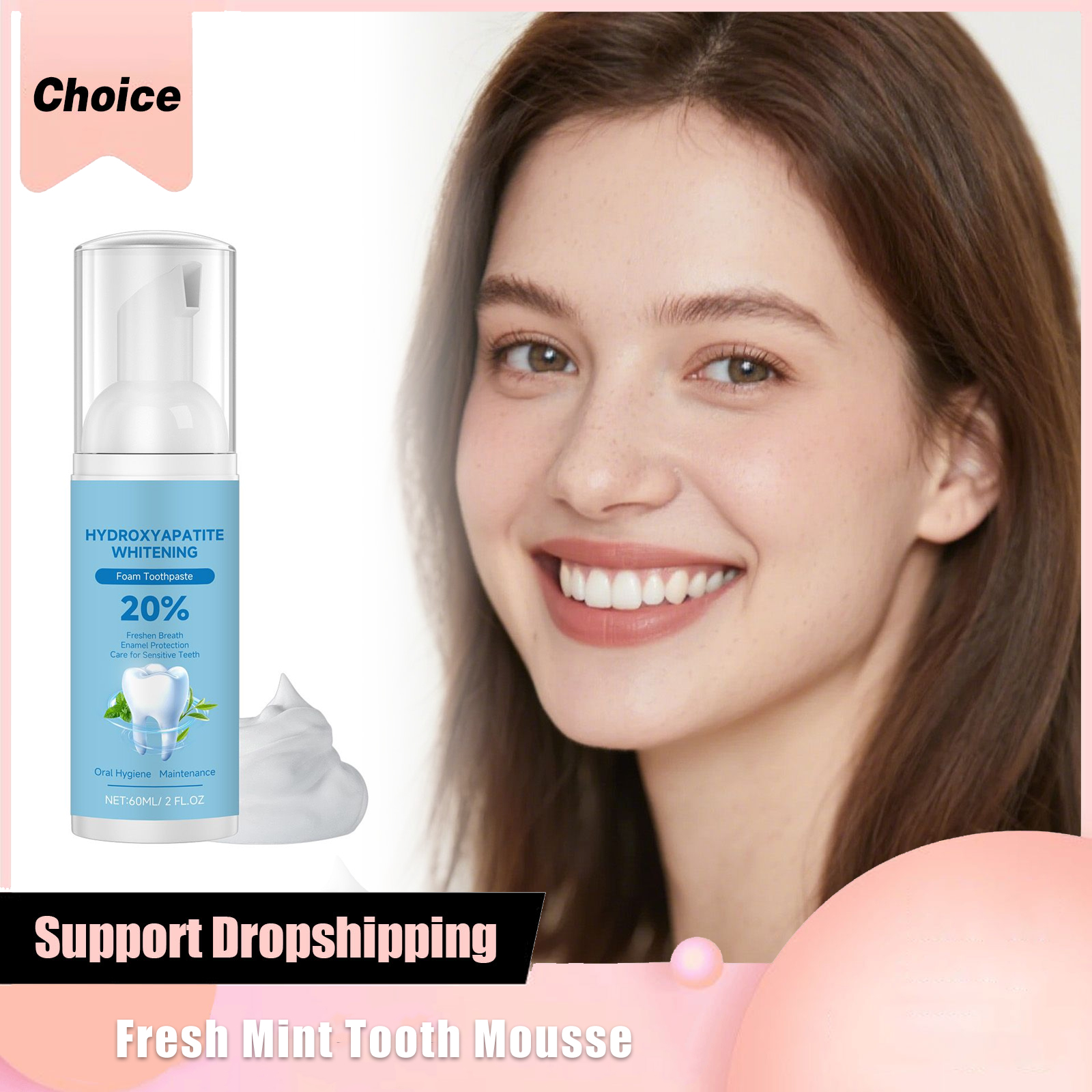 Whitening Foam Toothpaste Oral - огляд і ціна Teeth Whitening Foam Toothpaste