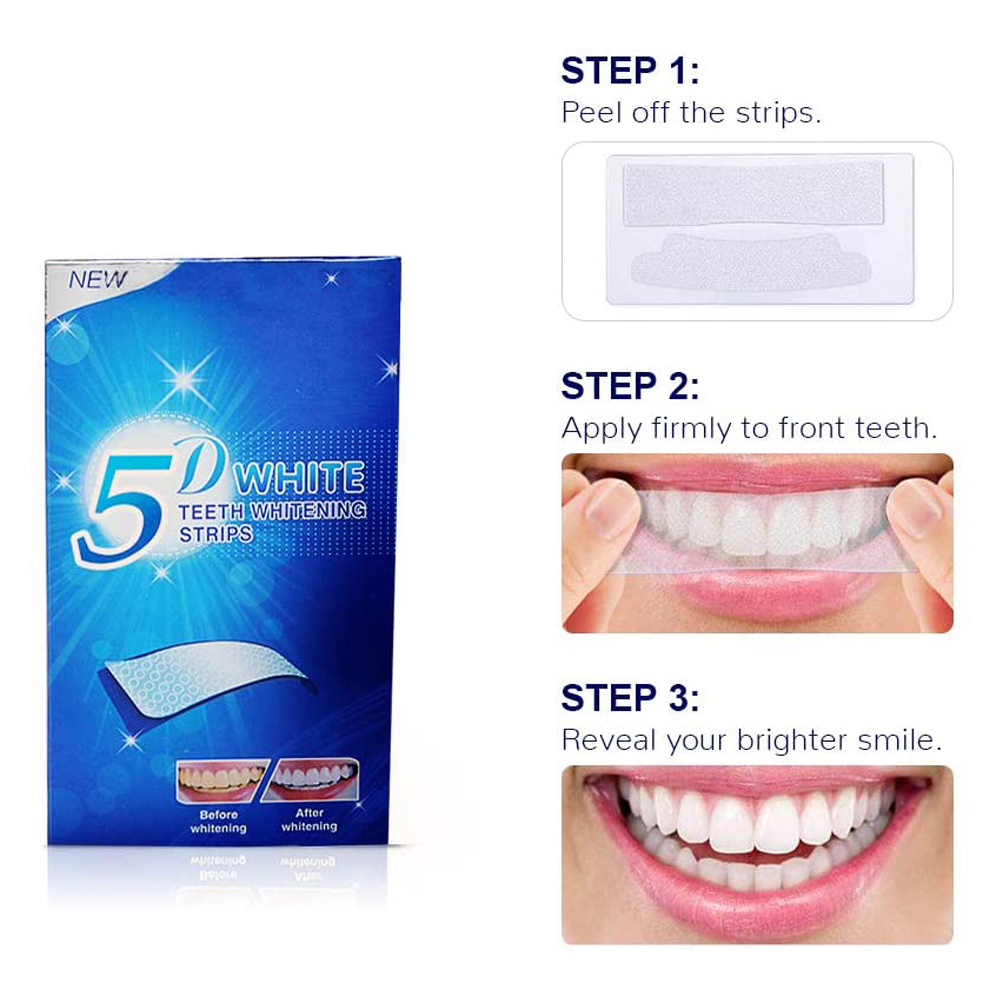 5D White Teeth Whitening Strip - огляд і ціна Teeth Whitening Gel